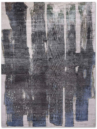 Tapis No. 04 Noir sur Beige