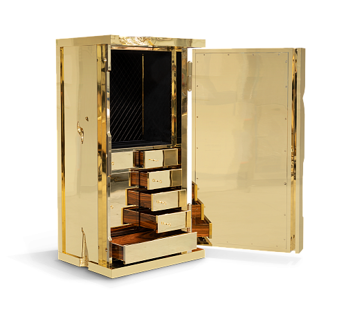 Coffre-Fort Luxe Millionaire Doré