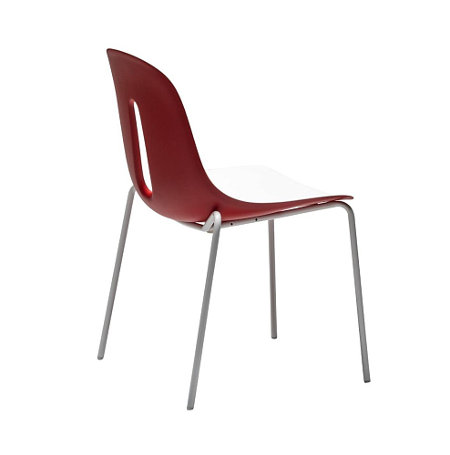Chaise Gotham S Rouge et Blanc (Lot de 2)