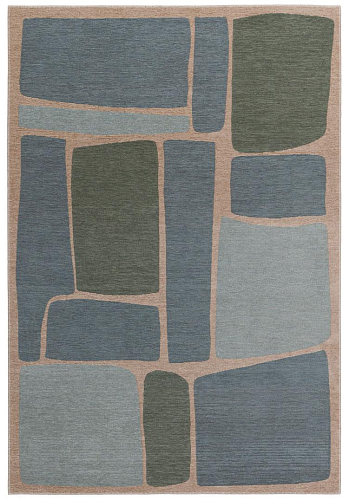 Tapis Moderne Chantilly Pierre Turquoise