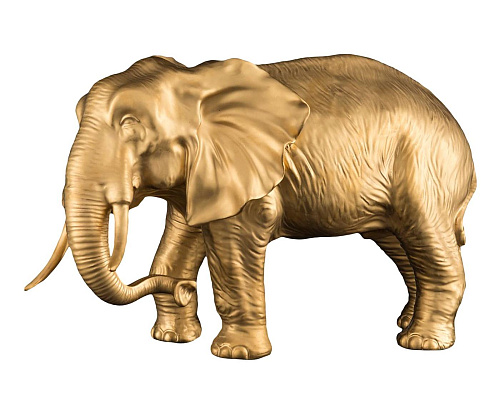 Sculpture éléphant dorée