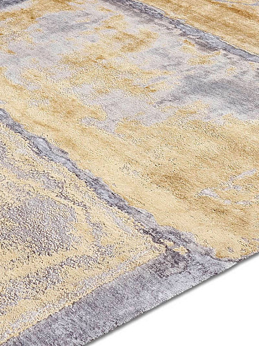 Tapis No. 15 Tout Doré sur Fond Gris