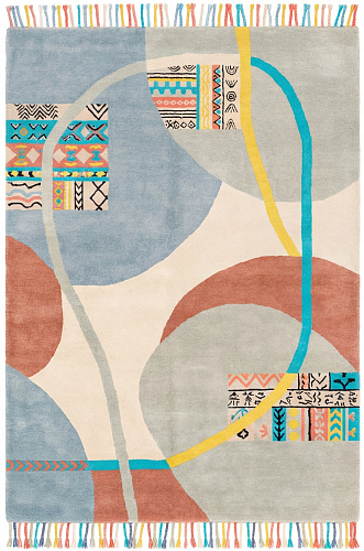 Tapis Playful Orbits Blue