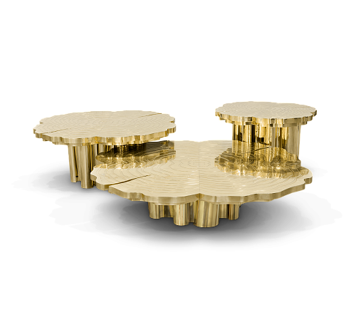 Set de Tables Basses Or Fortuna (x3)