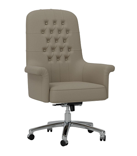 Chaise de bureau pivotante capitonnée