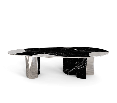 Table Athena Noir & Argent