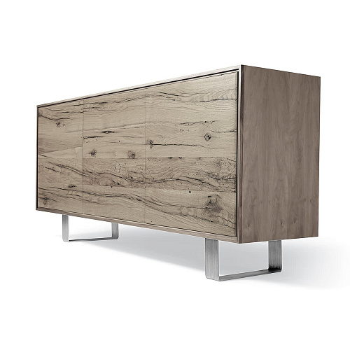 Buffet Materia en Chêne Gris 3 Portes