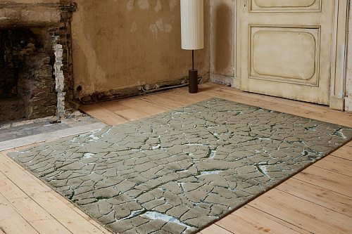Tapis Kintsugi gris putty