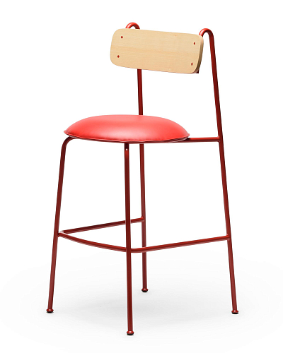 Chaise de Bar Lena SG-75 Frêne Rouge