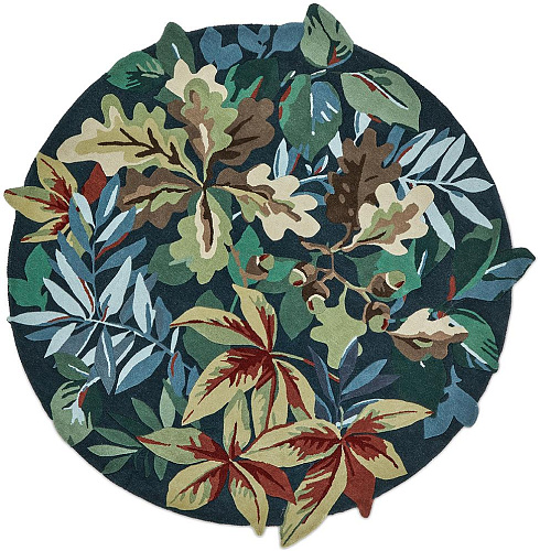 Tapis rond Robin's Wood Vert Forêt 146508
