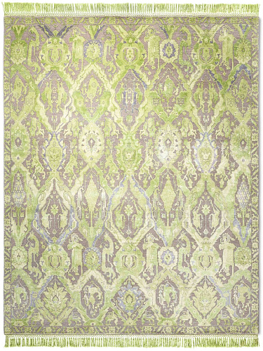 Tapis de luxe fait main KavaBagh Vert