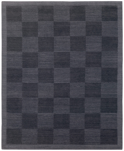 Tapis Deep Cut Bordure Bleu