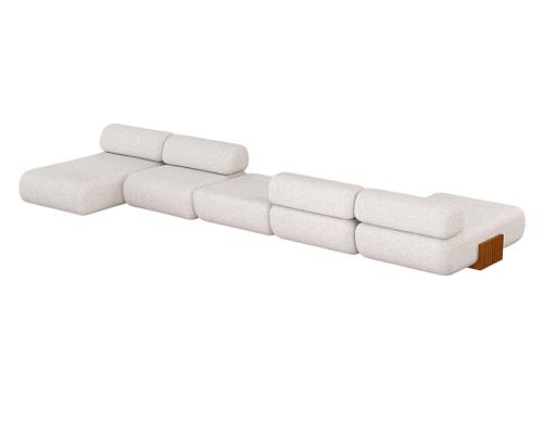 Canapé modulable Carmel en bois