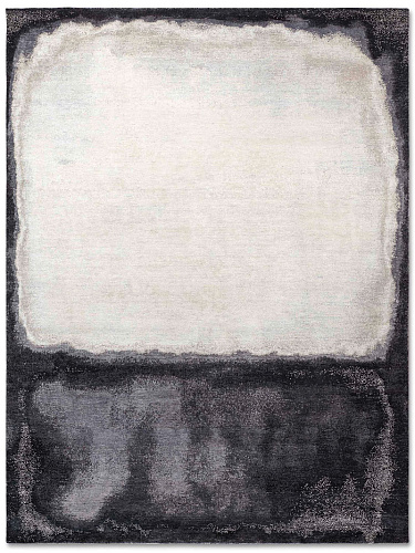 Tapis tissé main Blanc Gris