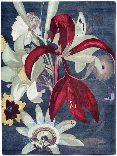 Tapis tissé main Red Flower