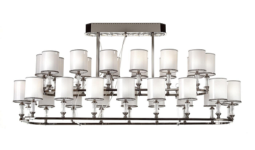 Lustre 32 Lumières Nickel Noir