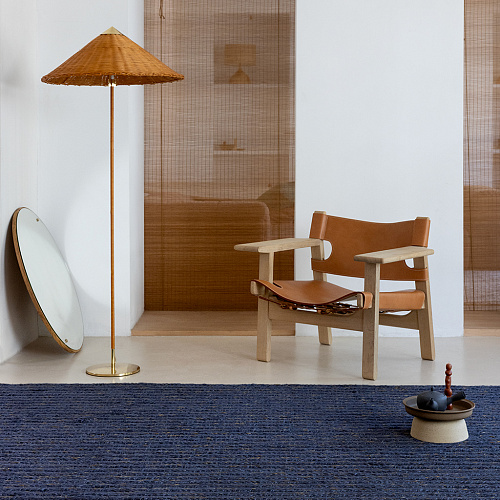 Tapis Artisan Tresse Denim