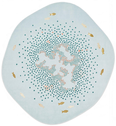 Tapis de luxe Halo Aqua
