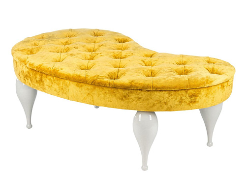 Banc Carlos jaune moutarde