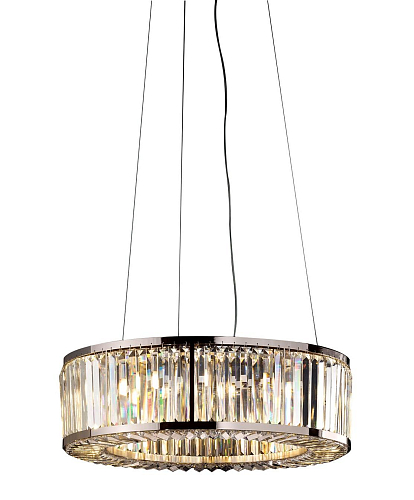 Lustre aux Cristaux Asfour à Hauteur Réglable