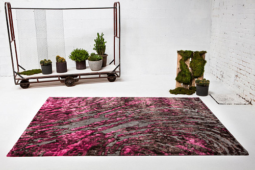 Tapis Herbe rose fuchsia