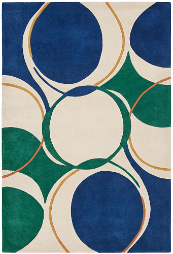 Tapis contemporain Emerald Orbits