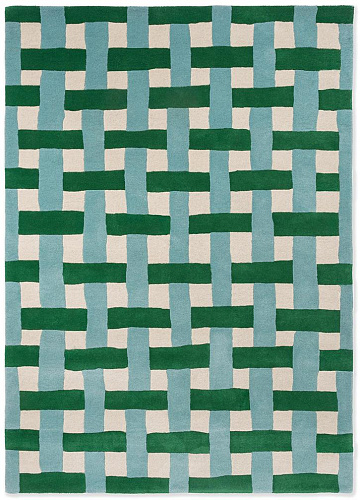 Tapis Vannerie Émeraude/Aigue-marine