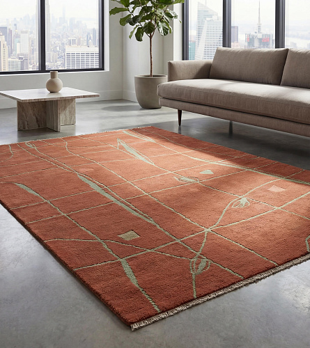 Tapis fait main Brick Network