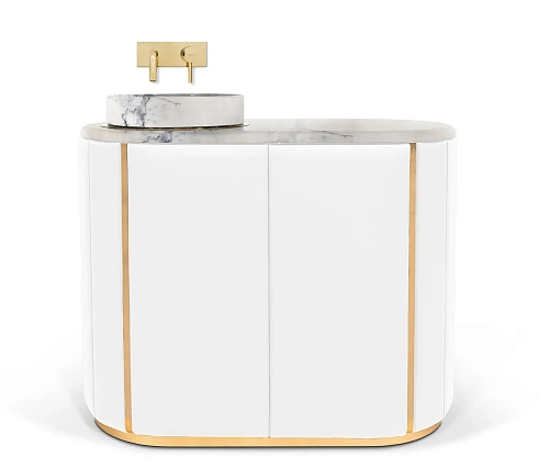 Meuble-Vasque Majestic White