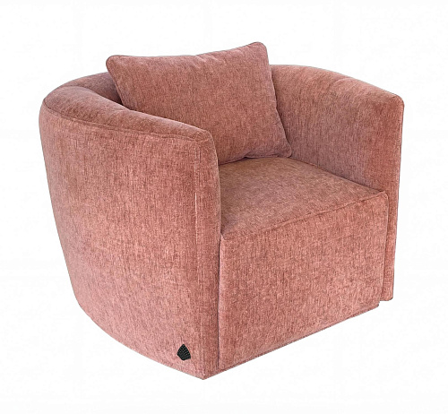 Petit fauteuil Gaia rose poudré