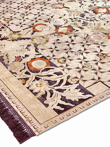 Tapis tissé main Floral Versus
