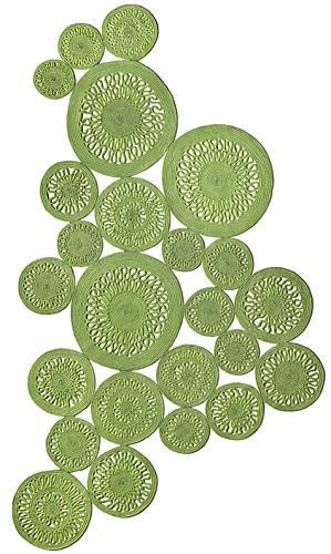 Tapis Alyssa Twist Citron Vert