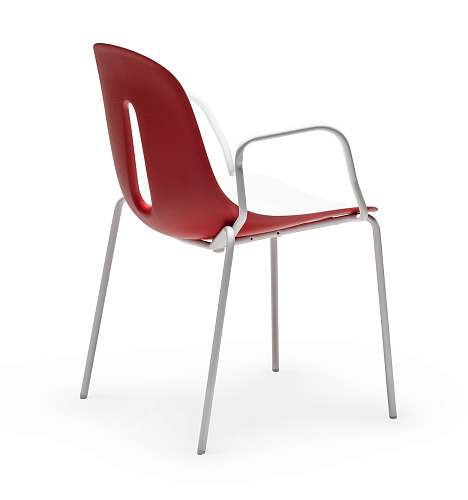 Chaise Gotham P Rouge (Lot de 2)