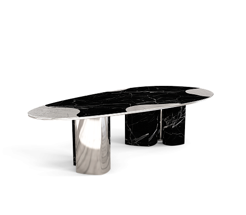 Table Athena Noir & Argent