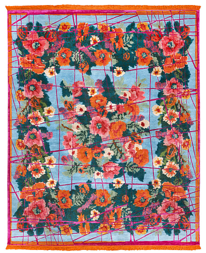 Tapis Scarlenka Enveloppé Bleu Bébé Rose