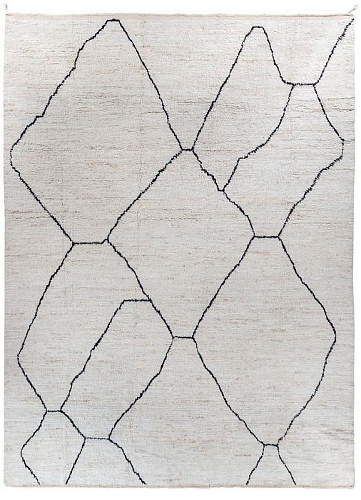 Tapis Scandinave Noué à la Main