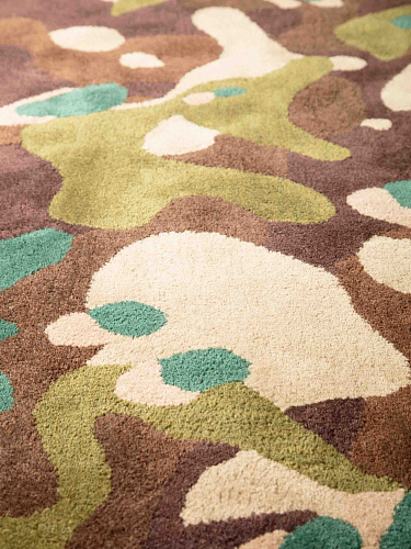 Tapis Camouflage Macro Marron