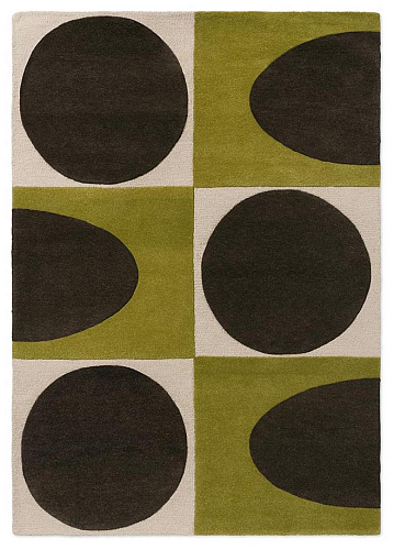 Spot Square Walnut / Lichen Tapis