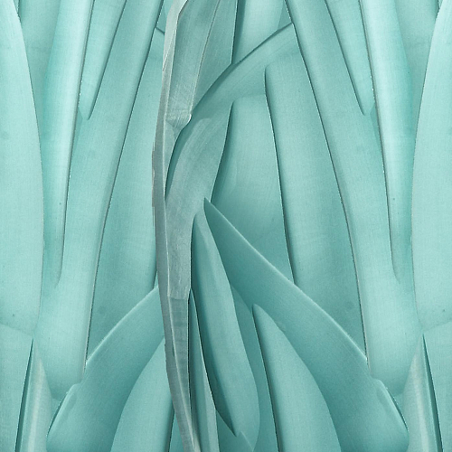 Lampe de Table en Cristal Turquoise Or Doux