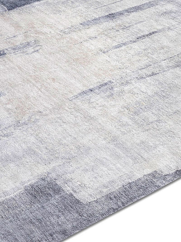 Tapis tissé main Gris Argenté