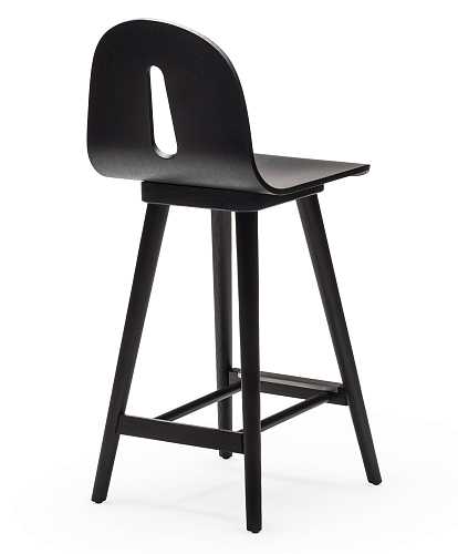 Tabouret de Bar Gotham Woody SG-65 Frêne Noir