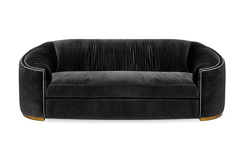 Canapé Incurvé Premium Confort Anthracite