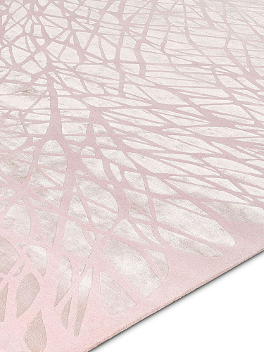 Tapis noué main de luxe Dresden Rose