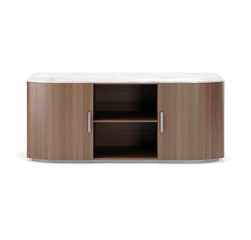 Buffet en bois et marbre Alan