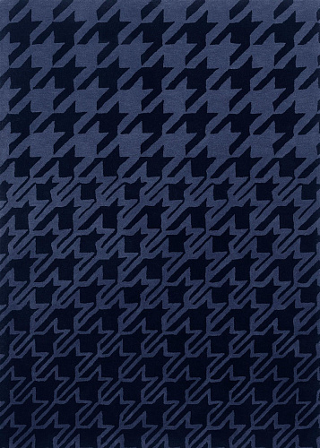 Tapis Houndstooth Bleu Foncé