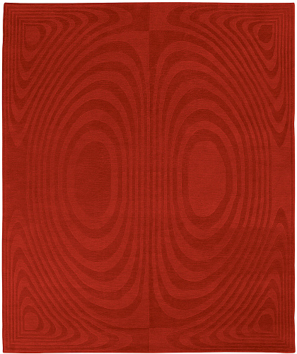 Tapis Op Art Rouge