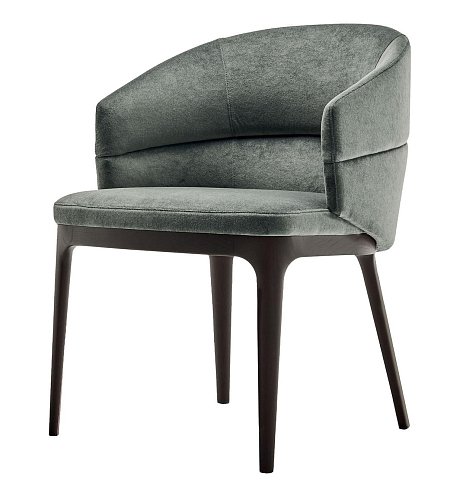 Chaise de salle à manger Alma en frêne gris