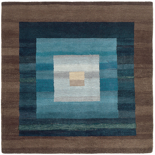 Tapis 5 Bordures Bleu