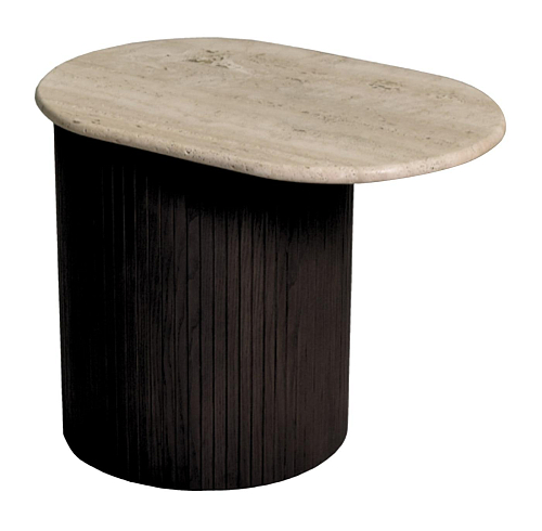 Table d'appoint Bitta avec plateau en marbre