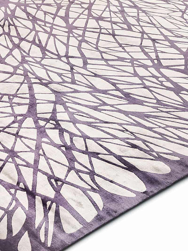 Tapis noué main Dresden Lilas Clair